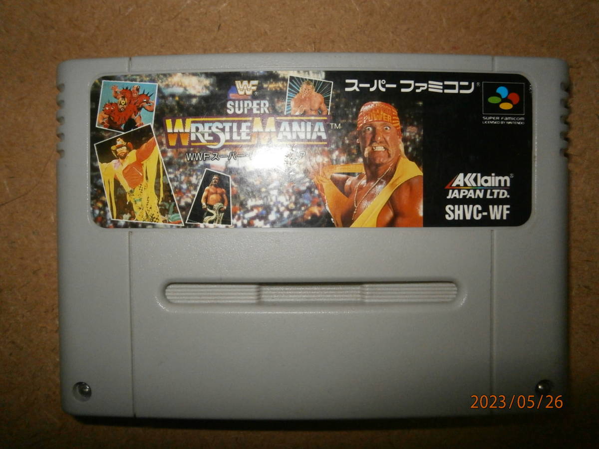 海外輸入 スーパーファミコンソフト<br> WWFスーパーレッスルマニア