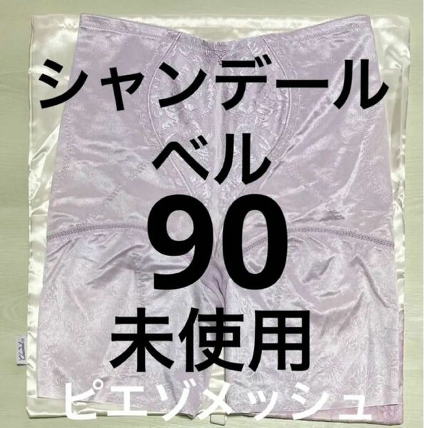 シャンデール ベル　ロングガードル 90　補正下着 ピオニーパープル　ピエゾメッシュ