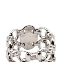 美品 グッチ ホースビット 2ロウ リング #10 9号 ダイヤモンド 750 K18WG ホワイトゴールド レディース 指輪 ジュエリー GUCCI_画像6