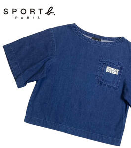 SPORT b. SENGA Agnes B agnes b. индиго cut and sewn 36 Denim футболка 