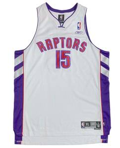 NBA ビンス カーター 白 RAPTORS ラプターズ #15 reebok オーセンティック ユニフォーム XL リーボック CARTER