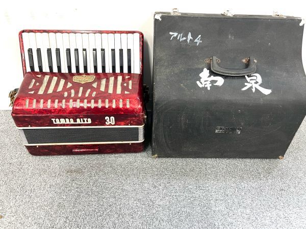 レア 動作品 トンボ TOMBO アコーディオン ケース付き ゴールド