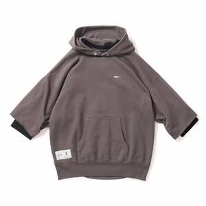 18ss DESCENDANT SWAYZEE CUT OFF HOODED SWEATSHIRT CHARCOAL 3＊ディセンダント スウェット パーカー TET CACHALOT WTAPS 23aw