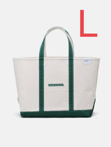 23ss NEIGHBORHOOD X L.L.BEAN TOTE L GREEN＊ネイバーフッド キャンバス トートバッグ SRL SAVAGE PORTER 24ss