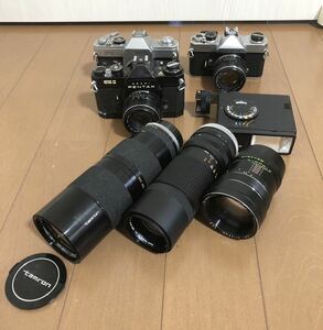 c1582 PENTAX ESⅡ FUJICA ST60S Nikon Canon FT 100-200mm F5.6 TAMAON 3.5-4.5. 80-250mm フィルムカメラ カメラレンズ
