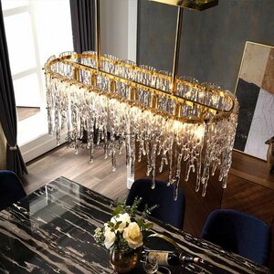 「室内芸術」 高級水晶ペンダントライト 洋風照明 シャンデリア　北欧デザイン シーリングライト 天井照明 F294