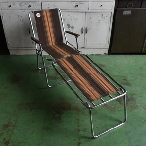 Vintage USA Zip Dee Folding Chair フォールディングチェア フットレスト付き エアストリーム アメリカ アンティーク ヴィンテージ Y-1279