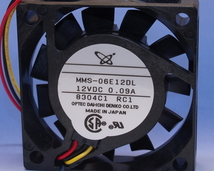 J0010#DC12V 90mA 60mm DCファンモーター MMS-06E12DL_画像1