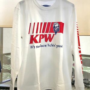 K.P.W(KAMIKAZE PAINTWORKS) 長袖Tシャツ ロンt ホワイト スパイスモーターサイクルズ 新品 Ｌ