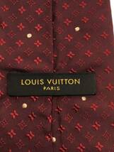 LOUIS VUITTON◆ネクタイ/シルク/RED/メンズ_画像3