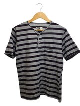 Engineered Garments◆Tシャツ/M/コットン/マルチカラー/ストライプ_画像1