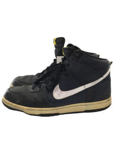 NIKE◆DUNK HIGH/ダンクハイ/ネイビー/317982-411/29.5cm/NVY/PVC