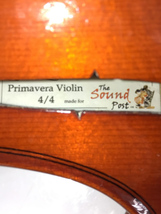 Primavera◆プリマヴェーラ/バイオリン/4/4/スクールバイオリン/弦交換必要_画像7