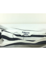 AURALEE◆21AW/IENA別注/ボートネックボーダーカットソー/5/コットン/ネイビー/A21AB021E_画像7