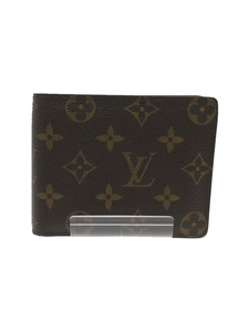 LOUIS VUITTON◆ポルト・フォイユ・フロリン_モノグラム_BRW/PVC/BRW/レディース