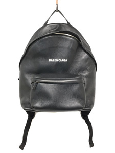 BALENCIAGA◆リュック/レザー/BLK/552374