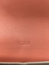 Chloe◆長財布/レザー/PNK/無地/レディース/ピンク/ジップ/折り畳み/中古_画像3