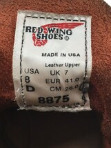 RED WING◆レースアップブーツ・6インチクラシックモックトゥ/US8/RED_画像5