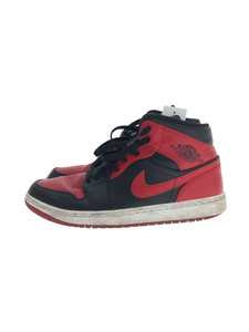 NIKE◆AIR JORDAN 1 MID_エアジョーダン 1 ミッド/26cm/RED