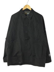 Woolrich◆INFINIUM OVER SHIRT/マウンテンパーカ/M/ゴアテックス/ブラック/無地/WJOU0122