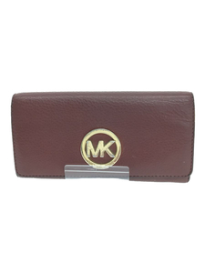 MICHAEL KORS◆長財布/レザー/マイケルコース/無地/レディース