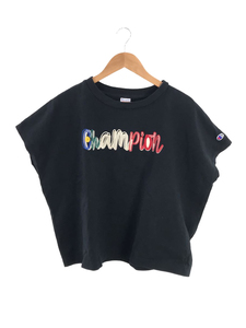 Champion◆Tシャツ/M/コットン/BLK/無地