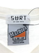 SURT◆MARBLES/Tシャツ/L/コットン/WHT_画像3