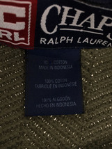 CHAPS RALPH LAUREN◆セーター(厚手)/XL/コットン/GRN/無地_画像4