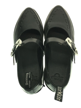 Dr.Martens◆フラットパンプス/UK6/BLK/レザー_画像3