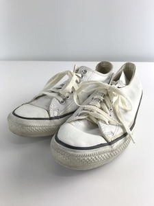 CONVERSE◆ローカットスニーカー/US8.5/WHT/レザー