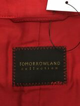 TOMORROWLAND◆コート/-/コットン/RED/無地_画像3