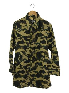 A BATHING APE◆ステンカラーコート/M/-/GRN/カモフラ/001LJC801004X