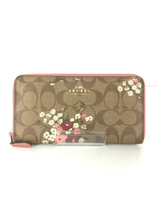 COACH◆長財布/-/ブラウン/レディース/F29931/フローラル/プリント/レディース