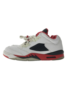 NIKE◆AIR JORDAN 5 RETRO LOW/エアジョーダンレトロロー/ホワイト/819171-101/28cm/W