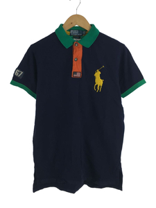 POLO RALPH LAUREN◆ポロラルフローレン/ポロシャツ/M/コットン/NVY