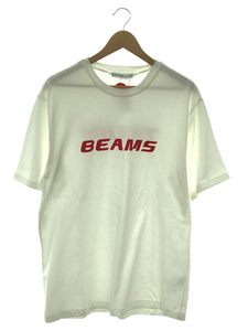 BEAMS◆Tシャツ/L/コットン/WHT/13-04-0702-120