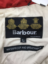 Barbour◆WATERPROOF AND BREATHABLE/スタンドカラーコート/L/ポリエステル/RED_画像3