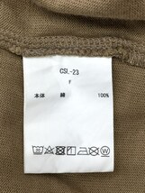 CIOTA◆スビンコットン30/2吊り天竺半袖Tシャツワンピース/BRW/CSL-23_画像4