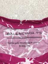 BALENCIAGA◆Tシャツ/M/コットン/ピンク/総柄/シワ・縮み・毛羽立ち有_画像3