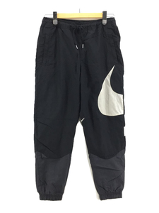 NIKE◆SWOOSH WOVEN UL PANTS/薄ヨゴレ有/ボトム/S/ナイロン/BLK/DD5970-010