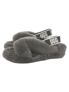 UGG australia◆サンダル/25cm/GRY/ファー//スライドサンダル Fab Yeah 1117935