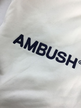 AMBUSH◆クルーネックスウェット/BMBA005S21FLE001/ロゴ刺繍/裏毛/ホワイト/L_画像6