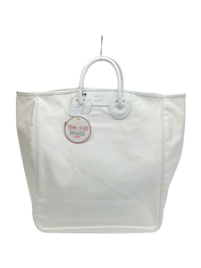 YOUNG & OLSEN◆CANVAS CARRYALL TOTE L/キャンバストートバッグ/ホワイト/Y02101-GD571