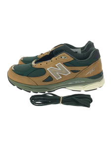 NEW BALANCE◆ローカットスニーカー/26.5cm/GRN/レザー/M990WG3// MADE IN USA