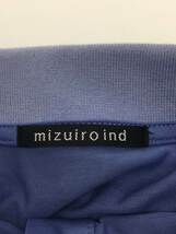 mizuiro ind◆ポロ襟ロングシャツワンピース/FREE/指定外繊維/BLU/無地_画像3