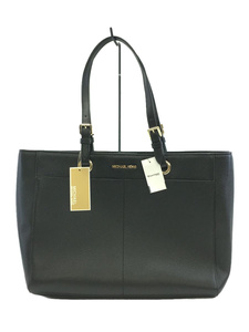 MICHAEL KORS◆JET SET TRAVEL/トートバッグ/レザー/BLK/無地/35S1GTVT7L