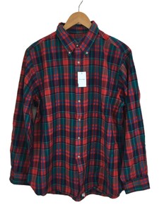 PENDLETON◆長袖シャツ/XL/ウール/RED/チェック