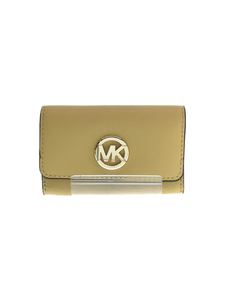 MICHAEL KORS◆35T9GFTD1L/カードケース/レザー/YLW/無地/レディース