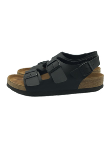 BIRKENSTOCK◆Milano Natural/サンダル/39/BLK//バックストラップ ミラノ