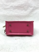 FURLA◆ショルダーバッグ/PVC/PNK/無地_画像4